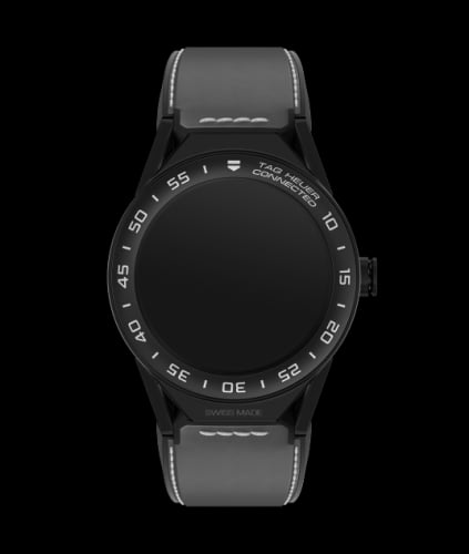 TAG Heuer Carrera Connected Modular 45 Black Titanium / Ceramic / Grey Calfskin