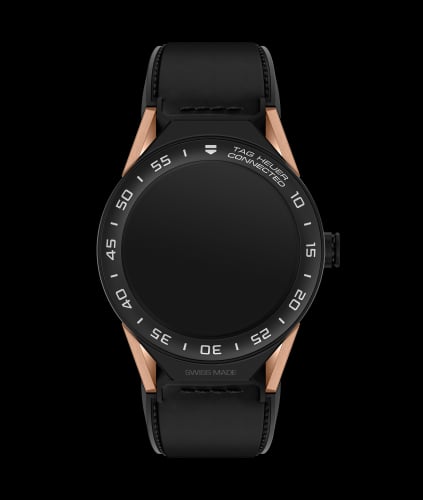TAG Heuer Carrera Connected Modular 45 Black Titanium / Rose Gold / Ceramic / Black Calf