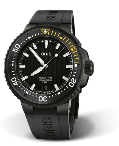 Oris AquisPro Date Calibre 400 Titanium - DLC / Black / Rubber