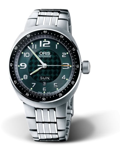 Oris TT3 Day Date Titanium / Green / Bracelet