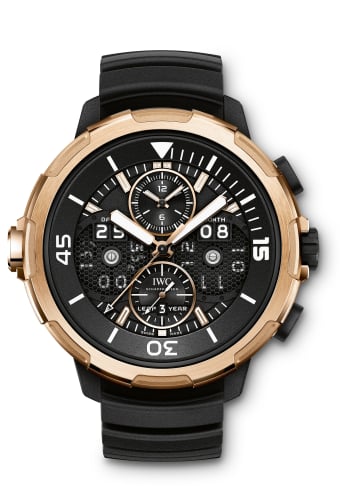 IWC Schaffhausen Aquatimer Perpetual Calendar Digital Date-Month Titanium / Red Gold / Black