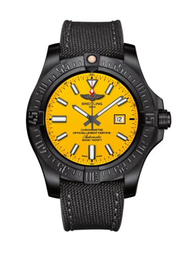 Breitling Avenger Blackbird 48 Black Titanium / Cobra Yellow / Military / Boutique Editions