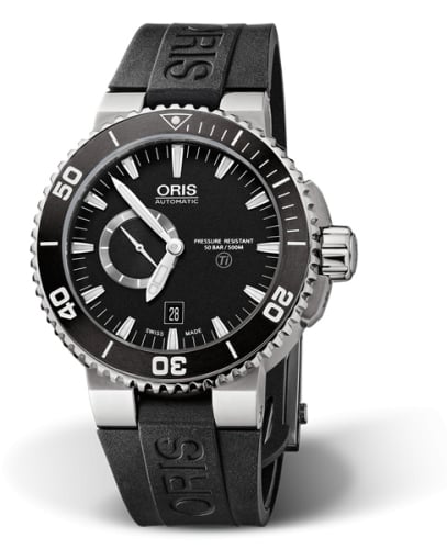 Oris Aquis Titan Small Second - Date Titanium / Black / Rubber