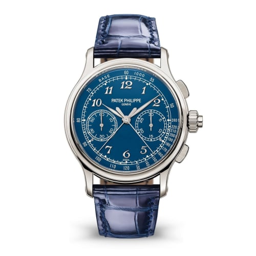 Patek Philippe Split-Seconds Chronograph 5370 Platinum / Blue