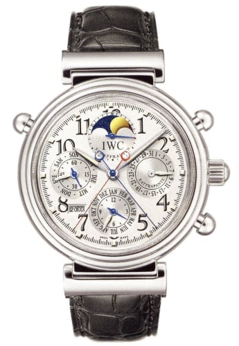 IWC Schaffhausen Da Vinci Perpetual Rattrapante Platinum / Silver / Italian