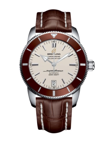 Breitling Superocean Heritage II 42 Stainless Steel / Bronze / Silver / Croco