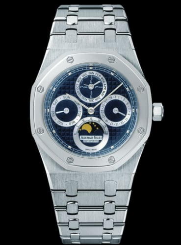 Audemars Piguet Royal Oak Perpetual Calendar Stainless Steel / Platinum / Dark Blue