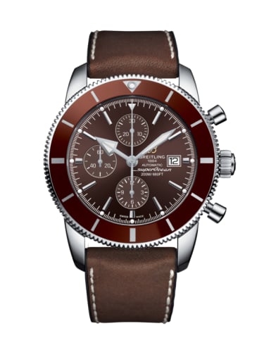 Breitling Superocean Heritage II 46 Chronograph Stainless Steel / Bronze / Bronze / Leather Rubber