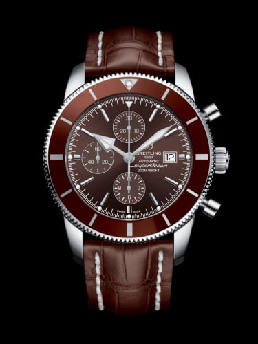Breitling Superocean Heritage II 46 Chronograph Stainless Steel / Bronze / Bronze / Croco / Folding