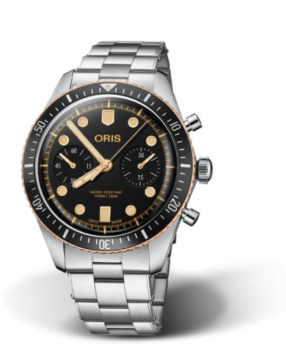 Oris Divers Sixty-Five 43 Chronograph Stainless Steel / Bronze / Black / Bracelet