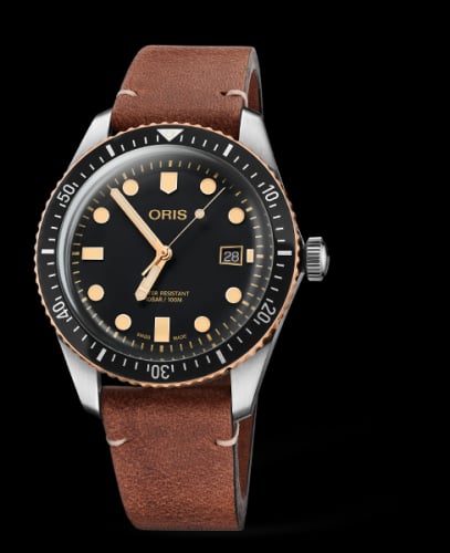 Oris Divers Sixty-Five 42 Stainless Steel / Bronze / Black / Calf
