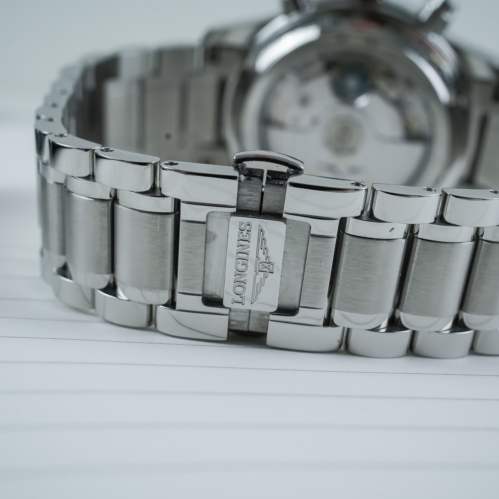 Longines Master Chronograph Moonphase Steel Bracelet