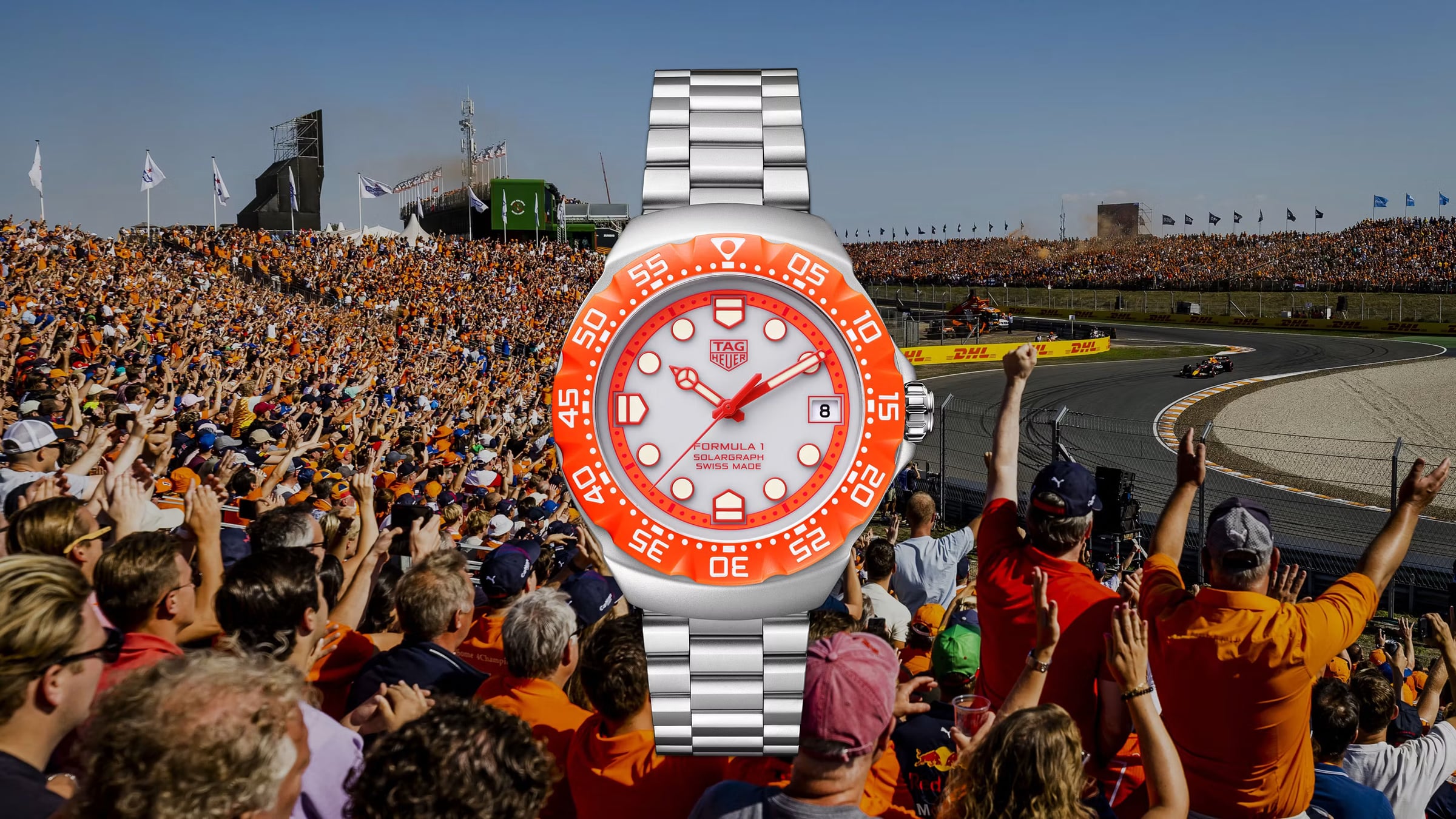 TAG Heuer Formula 1 Solargraph Limited Edition Zandvoort Orange Bracelet