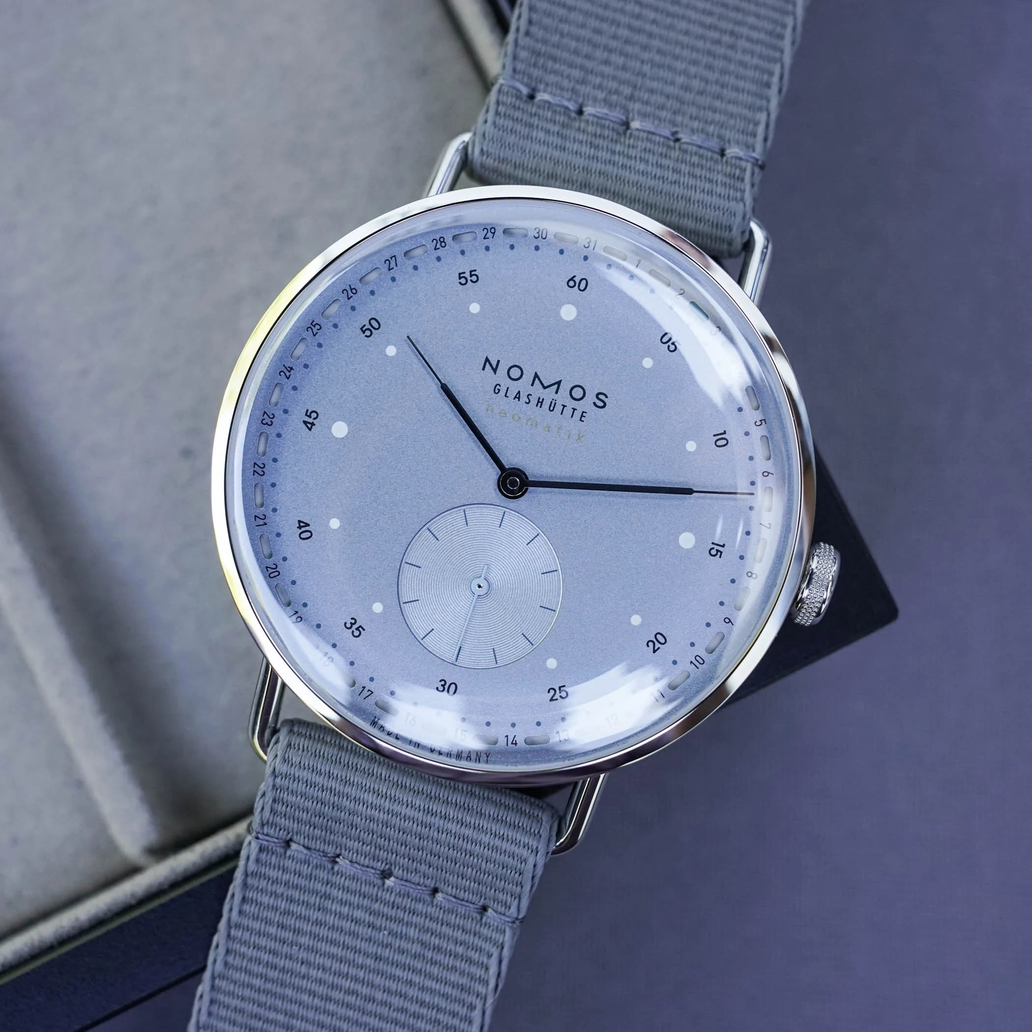 Nomos Glashütte Metro Neomatik 41 Update Ice Blue