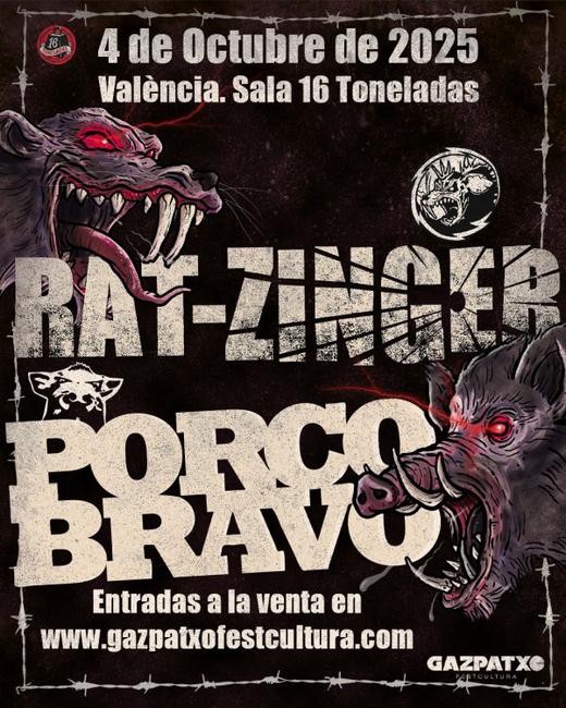 Cartell oficial de Rat-zinger + Porco bravo