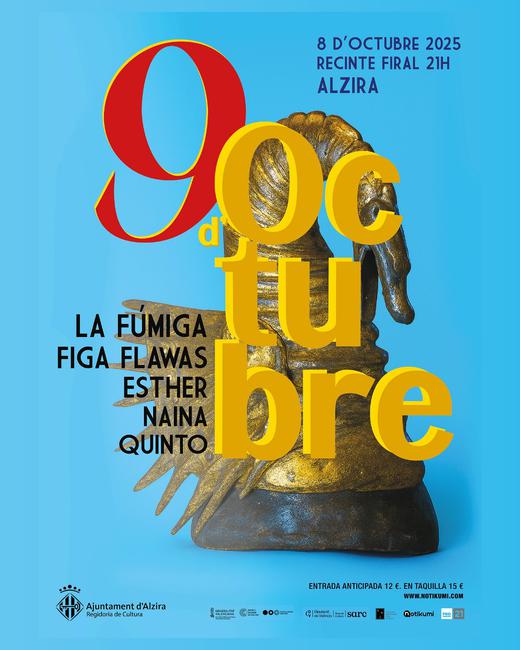 Cartell oficial de Concert 9 d'Octubre Alzira 2025