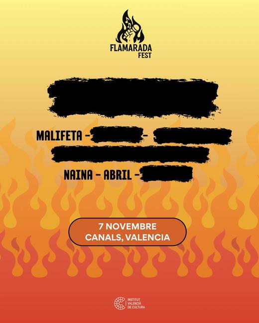 Cartell oficial de Flamarada fest 2025