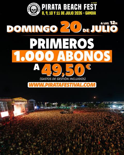 Cartell oficial de Pirata Beach Fest 2026