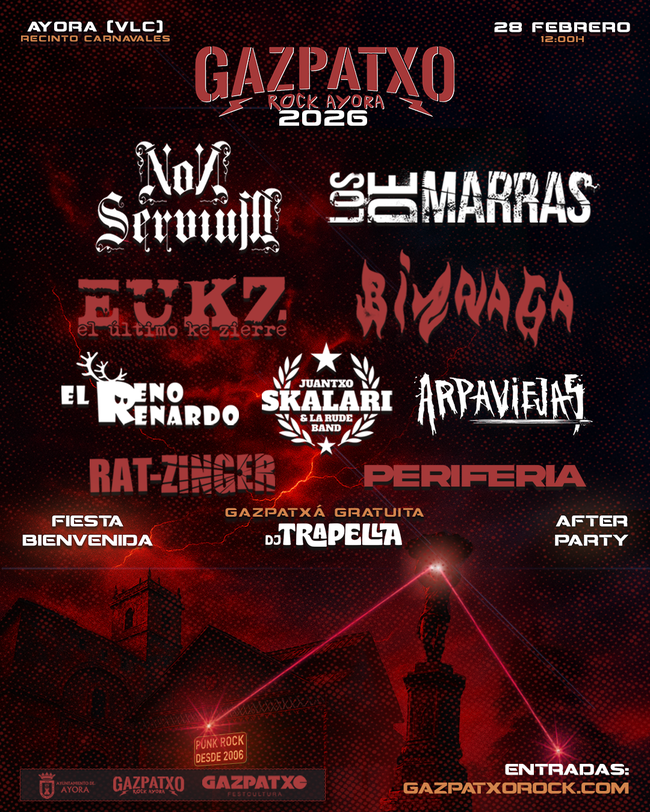 Cartell oficial de Gazpatxo Rock 2026
