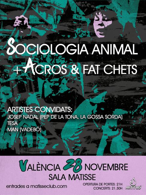 Cartell oficial de Sociología Animal + Acros