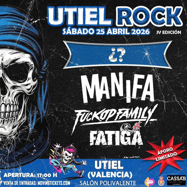 Cartell oficial de Utiel Rock 2026