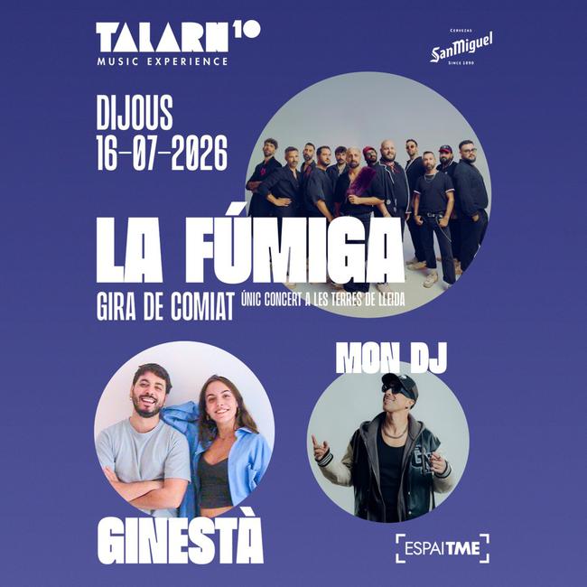 Cartell oficial de Talarn Music Experience (Juliol) 2026
