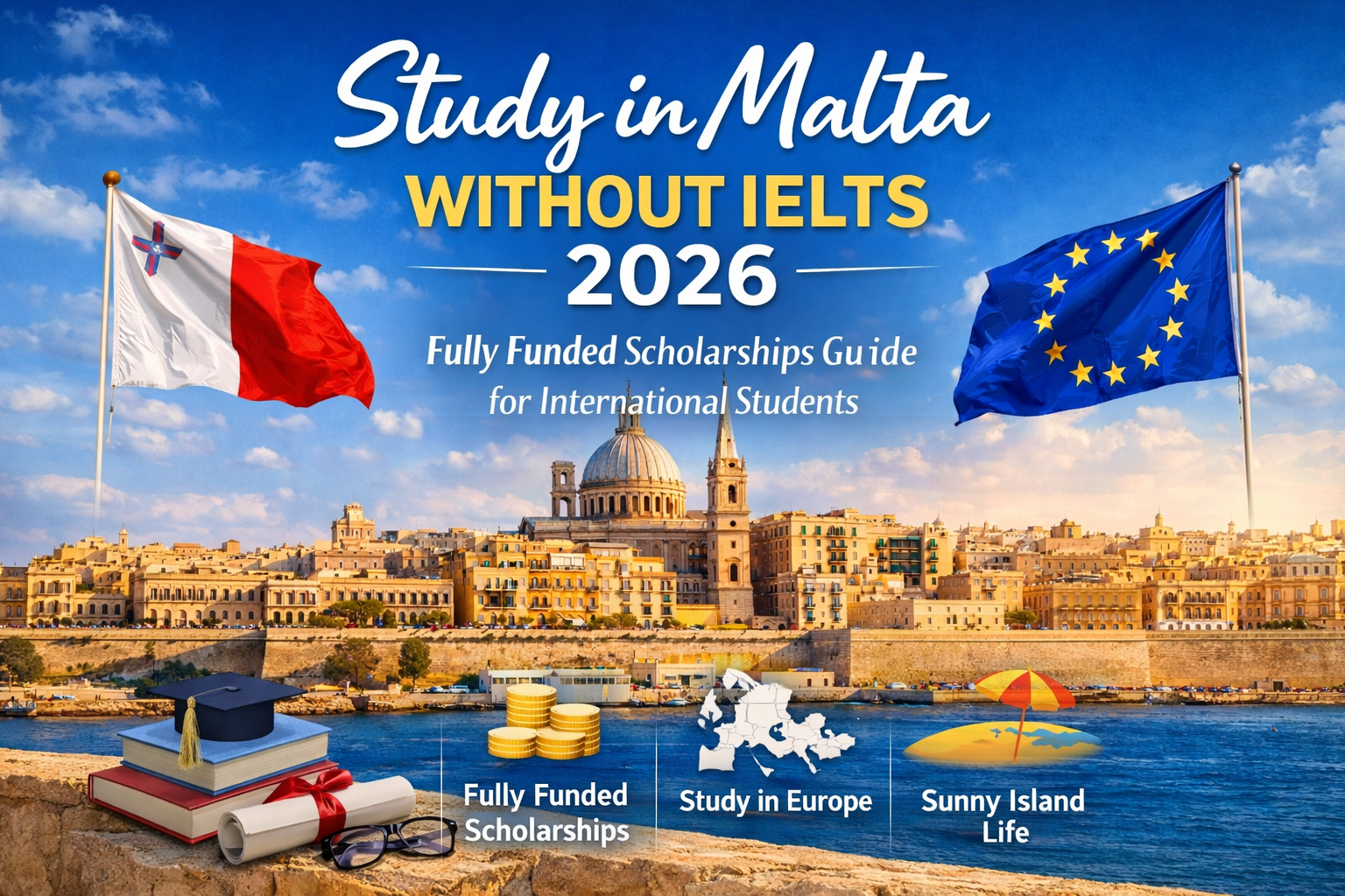 Scholarships in Malta Without IELTS for 2026 (Full Guide)
