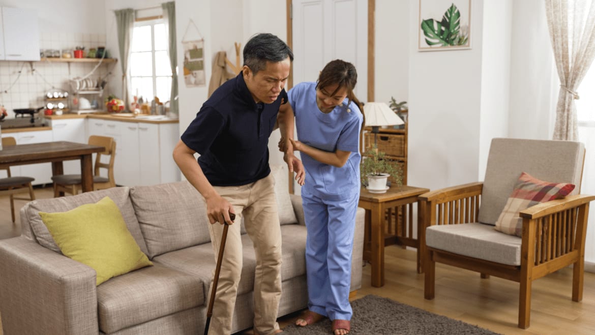 Recure at Home physiotherapy session