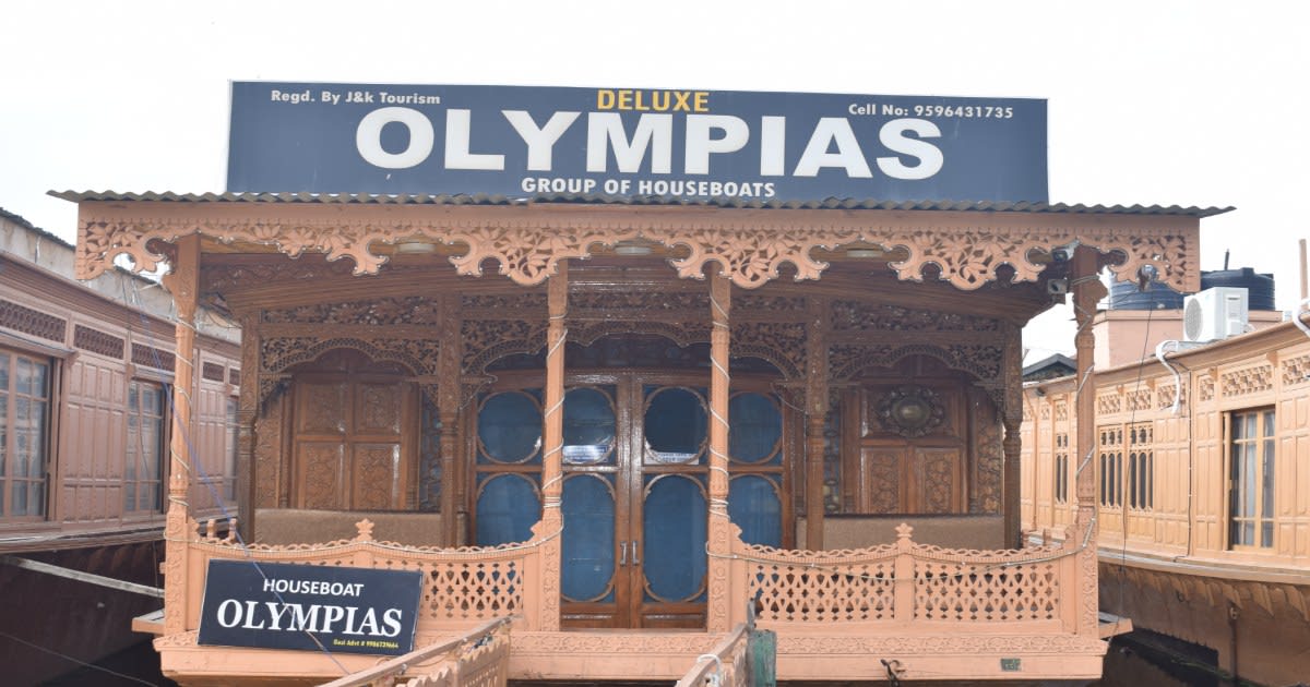 Olympias Athena Group of Houseboats on Dal Lake Srinagar Kashmir