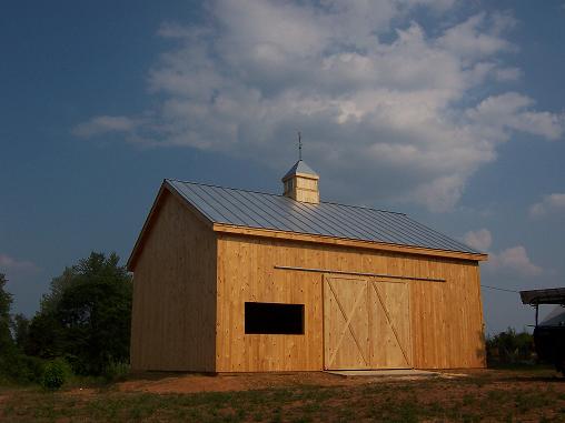 Custom wood barn
