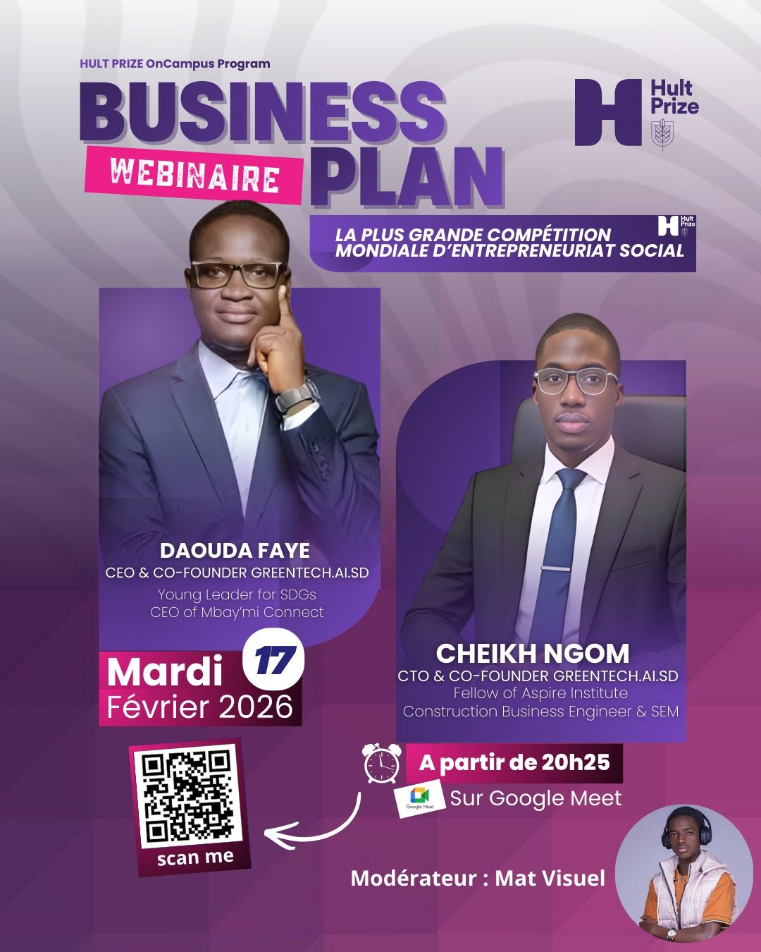 Business Plan training session with Daouda Faye & Cheikh Ngom