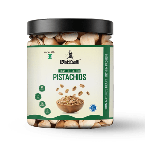 Premium Roasted & Salted Pistachios (Pista) | Kamyaabi Dry Fruits