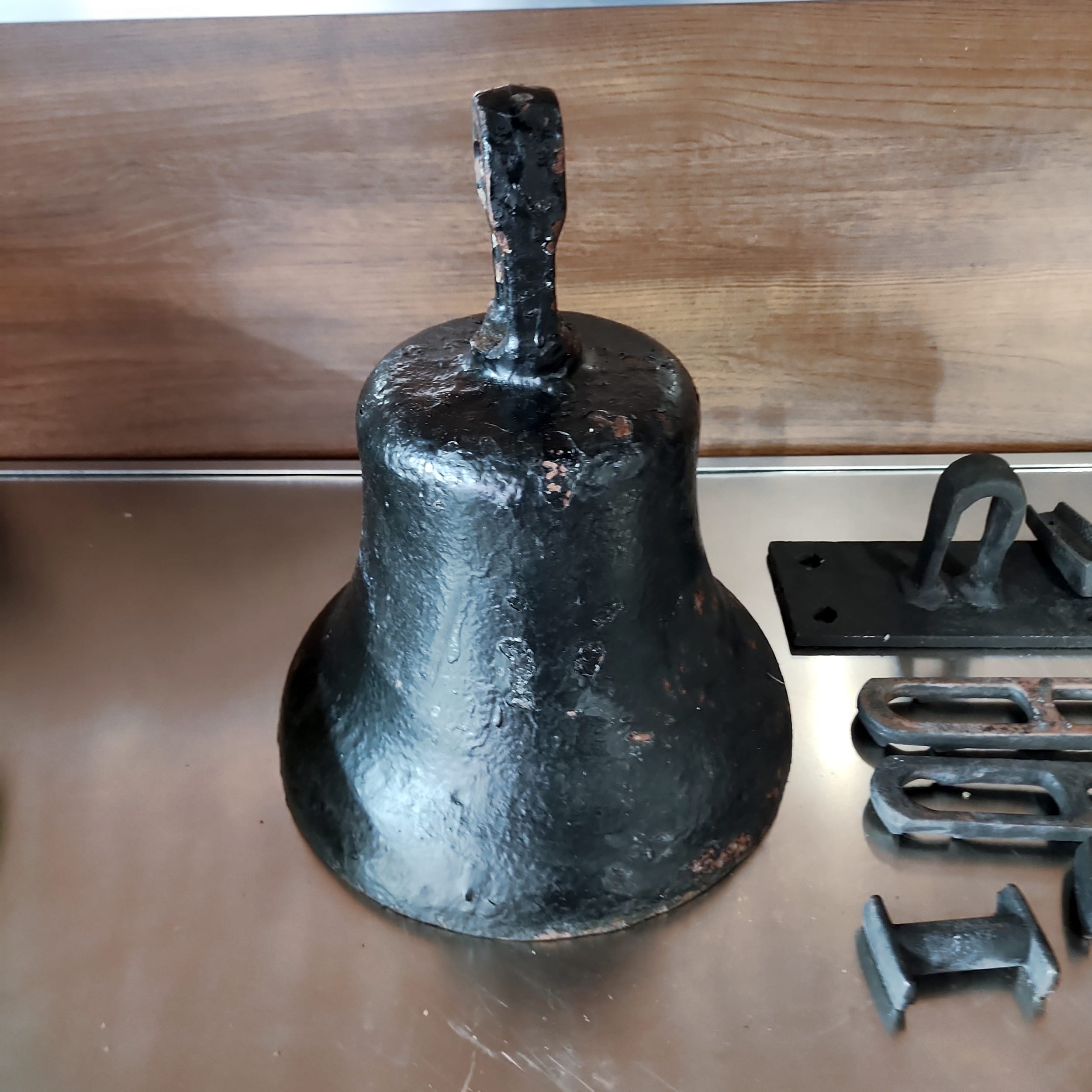 Antique 1800s Cast Iron Bell 13