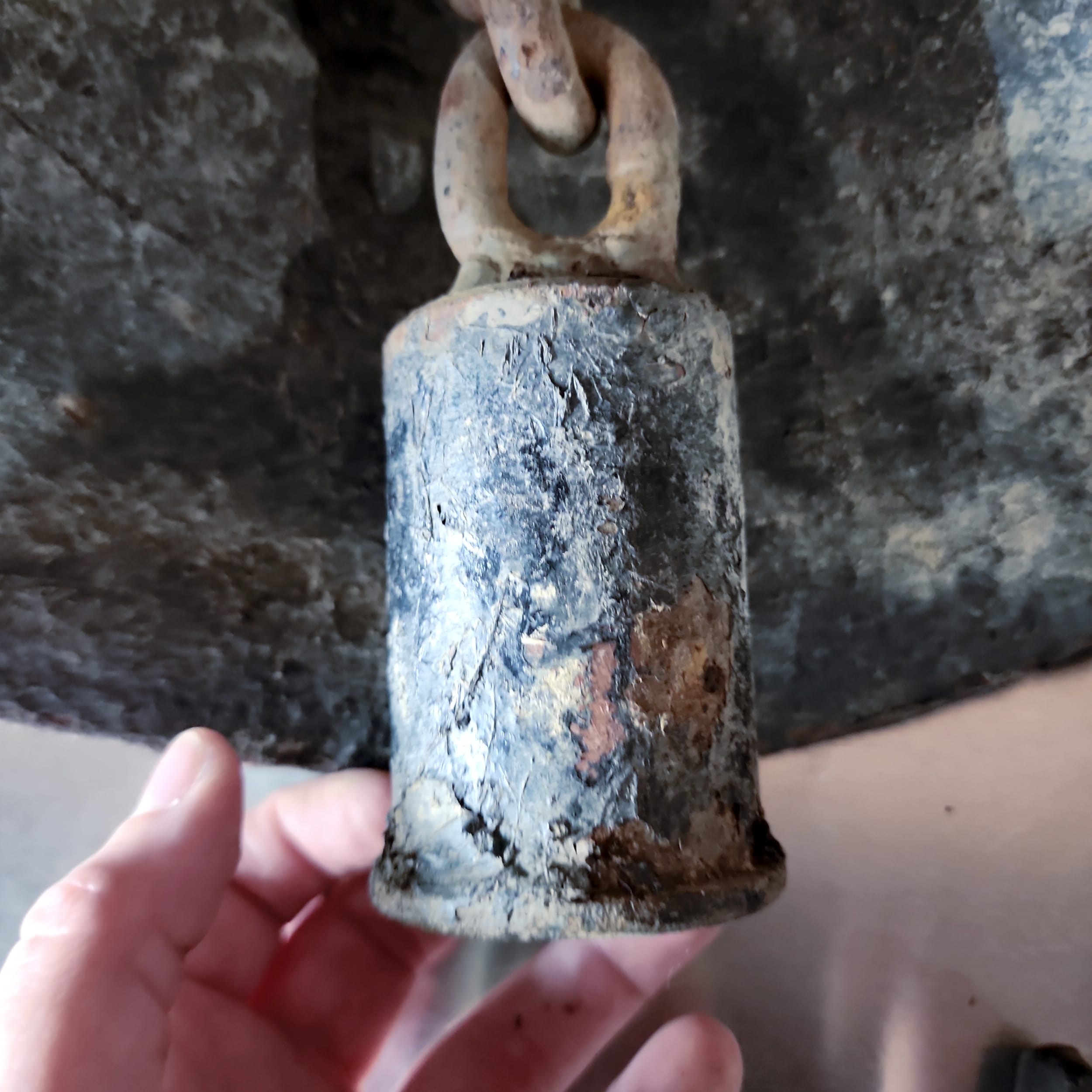 Antique 1800s Cast Iron Bell 13