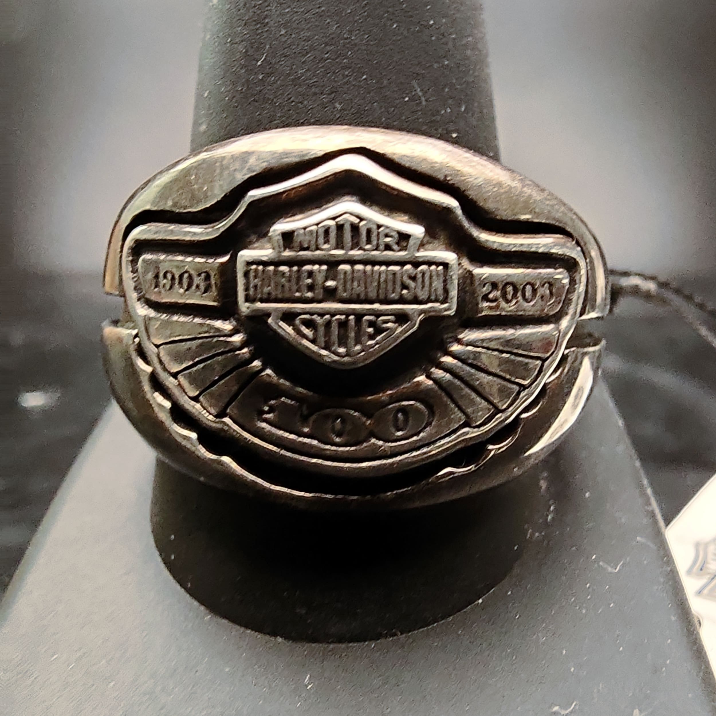 Harley Davidson Biker Ring 100th Anniv 1903-2003 925