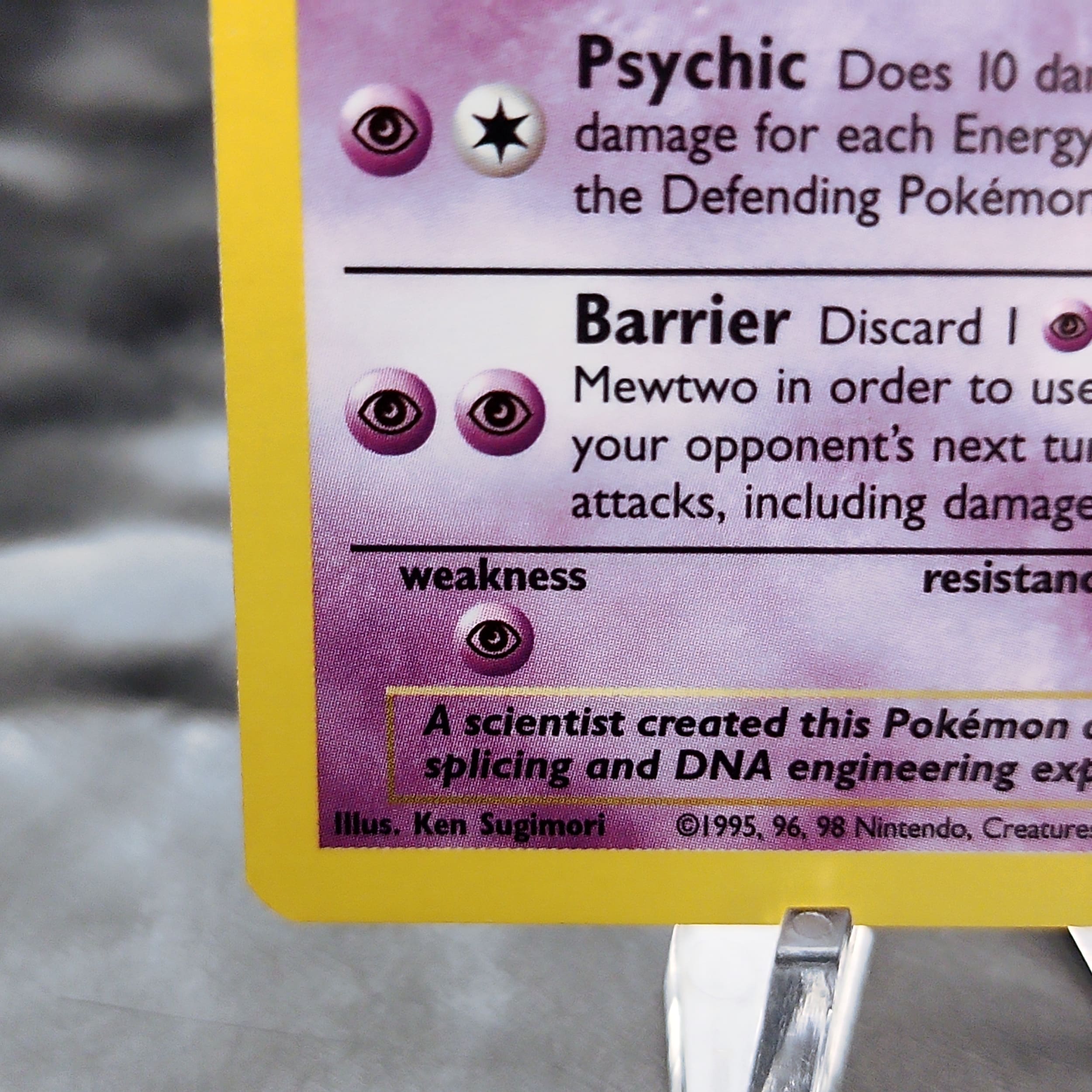 Mewtwo 10/102 Base Set Holo Rare Pokemon TCG Unlimited WOTC 1999 Near Mint⭐ - Bild 5 von 7