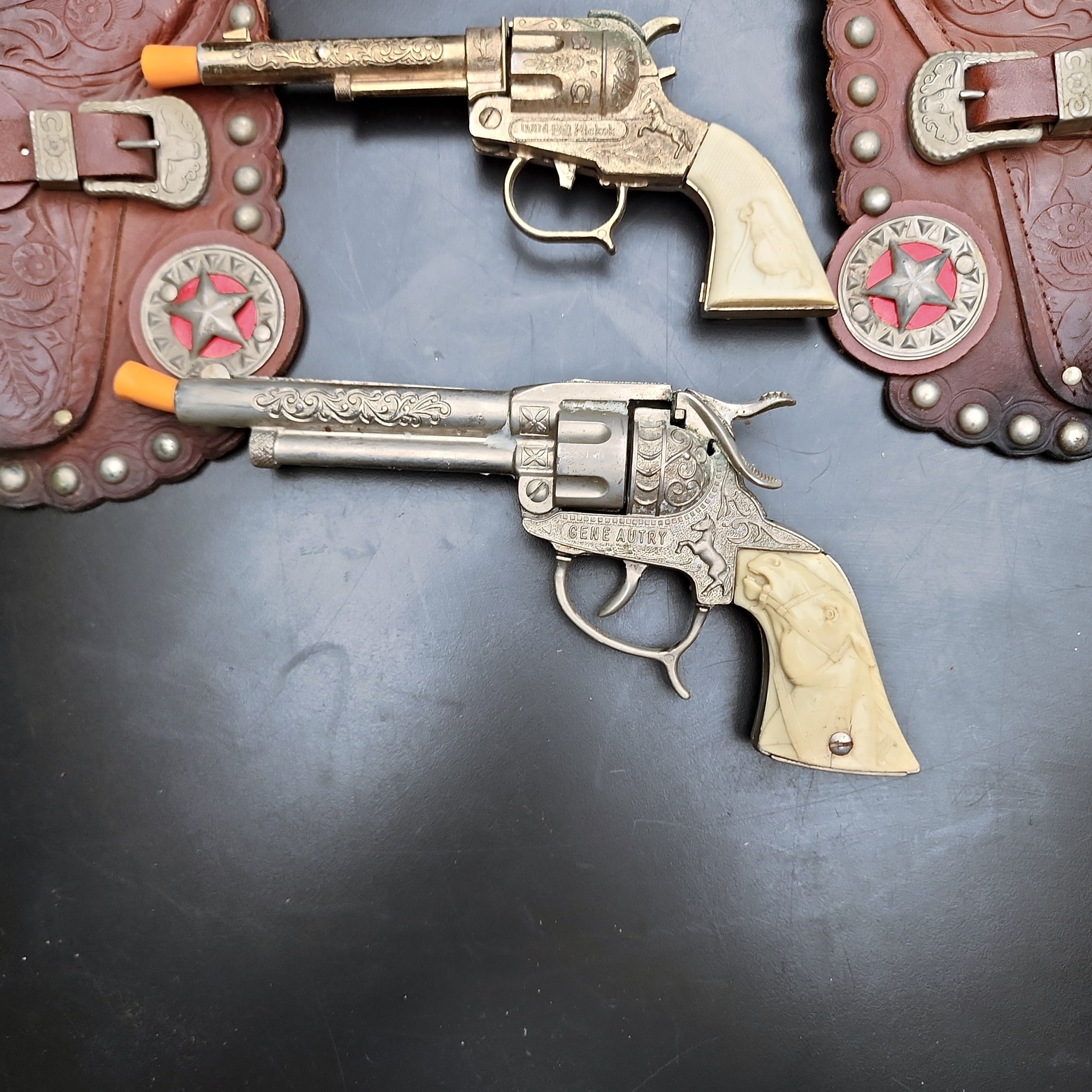 1950s Carnell Double Holster+Buzz Henry Wild Bill Hickok+Gene