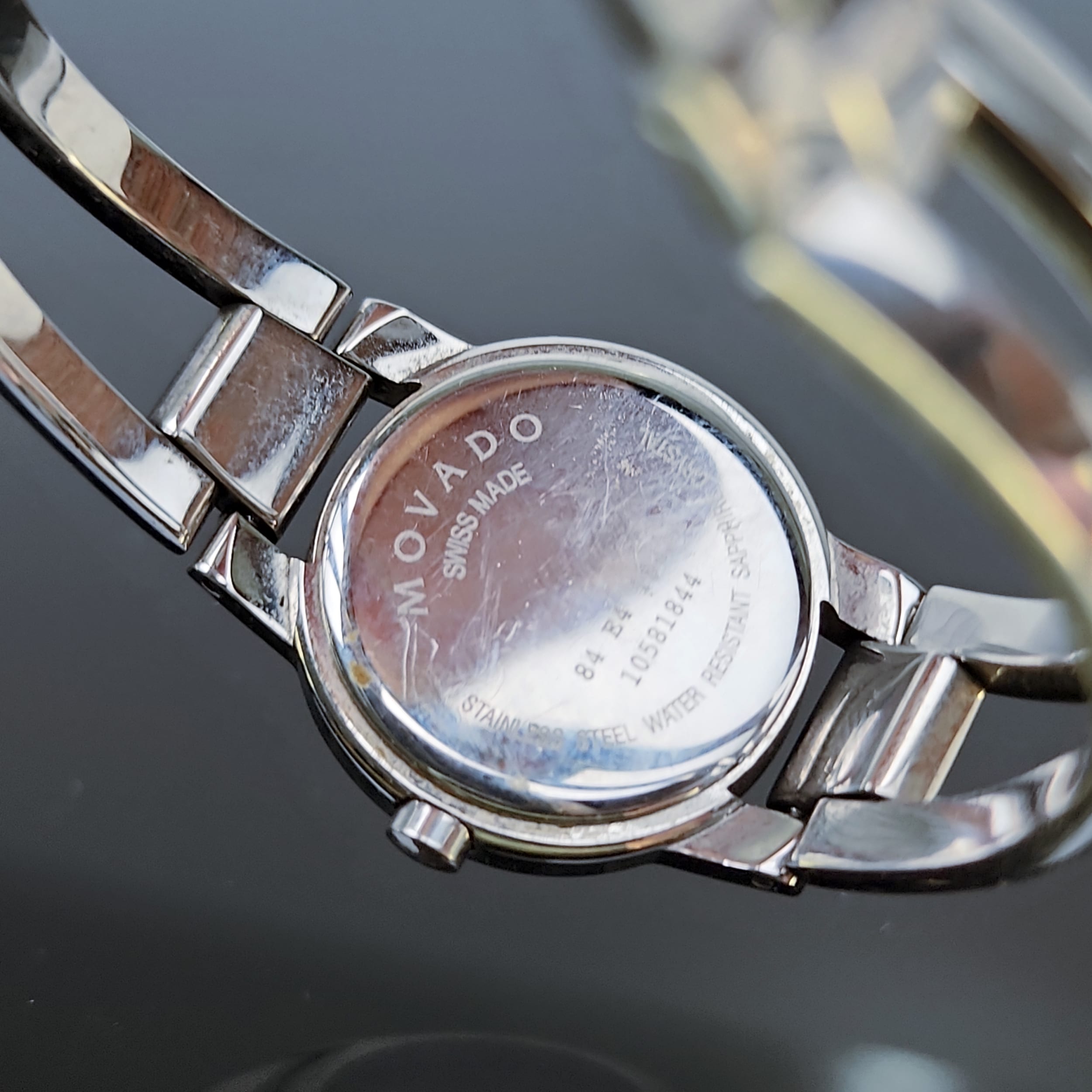 Movado Amorosa Diamond Museum Dial Bangle Watch 24mm Stainless New Battery ✅ - Picture 7 of 7