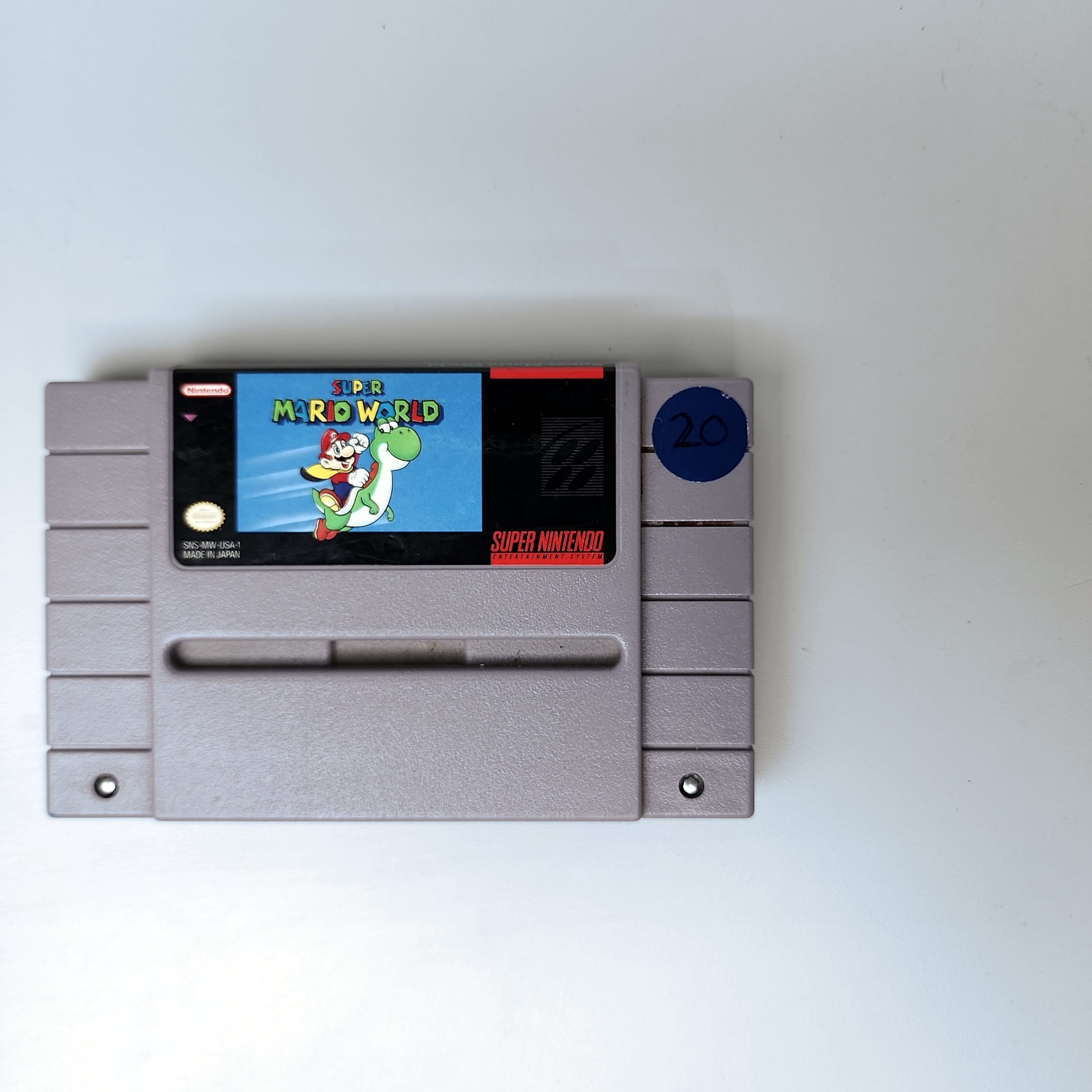 Super Mario World SNES Super Nintendo Game Cartridge Only Authentic - Picture 1 of 5