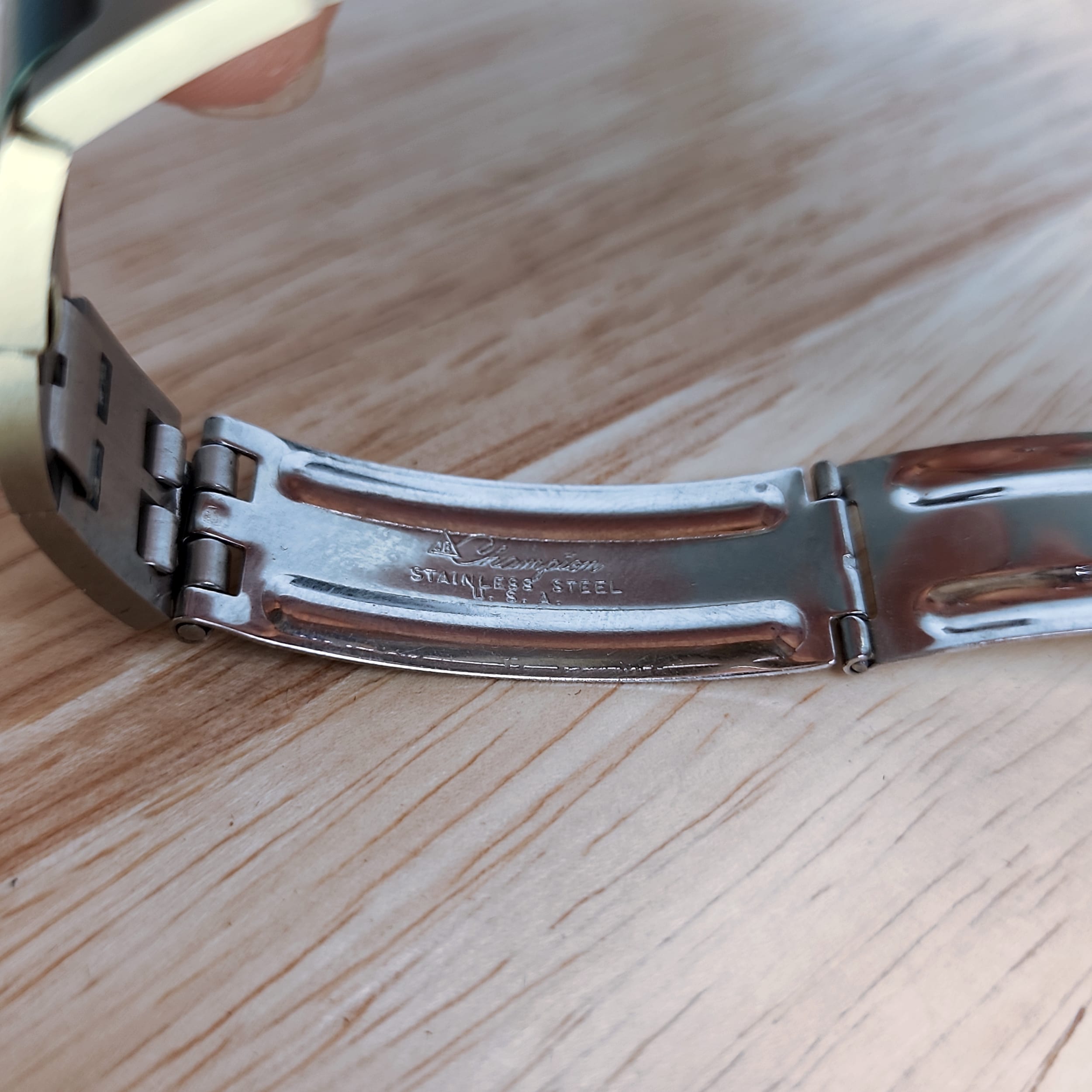 Bulova Whale 23J Automatic Day Date Mens Vintage Watch Swiss Blue 11A0ACB - Picture 9 of 10