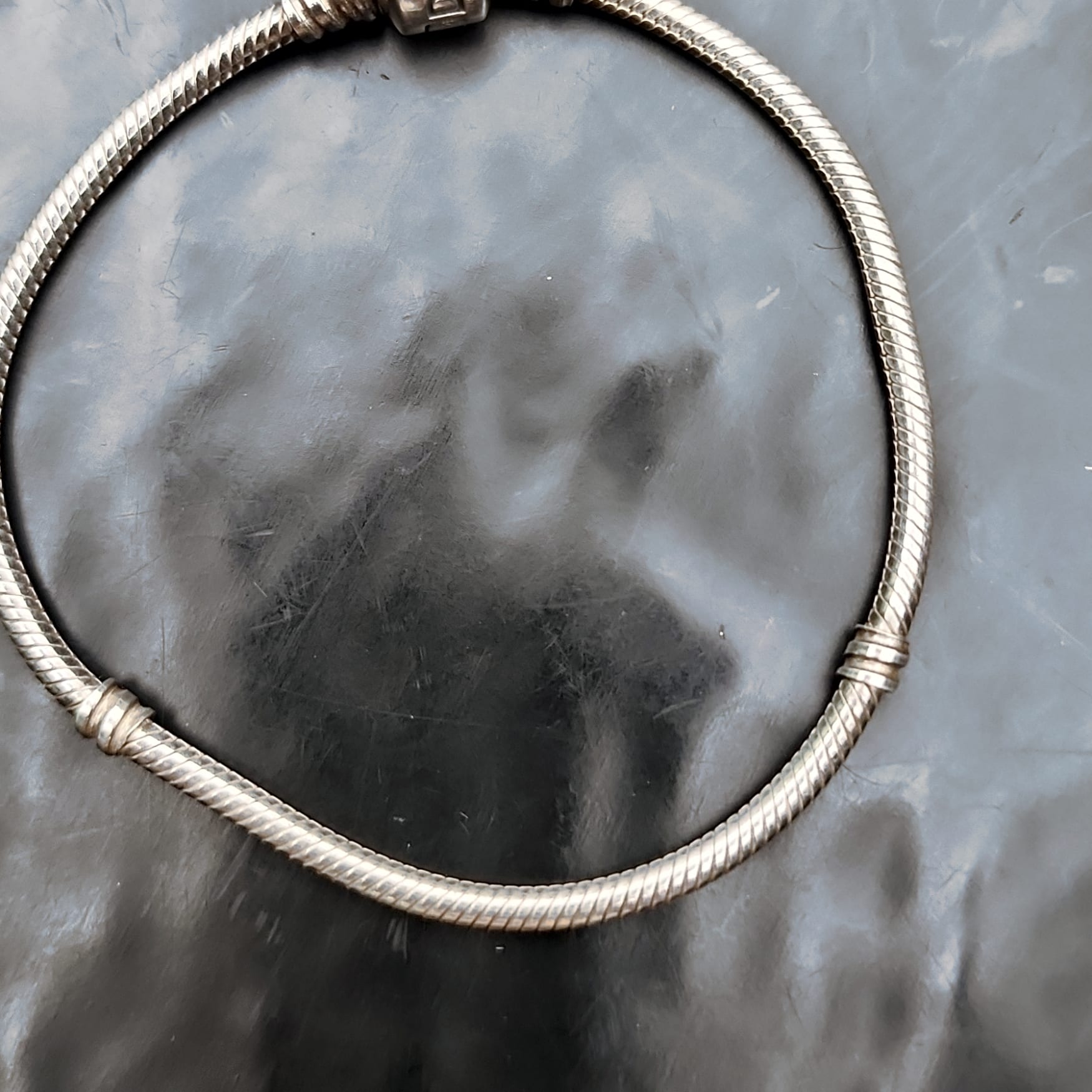 パンドラ バッキンガムパラス　チャーム S925 ALE PANDORA S925 ALE Sterling Silver Bangle Charm Bracelet Mint Womens