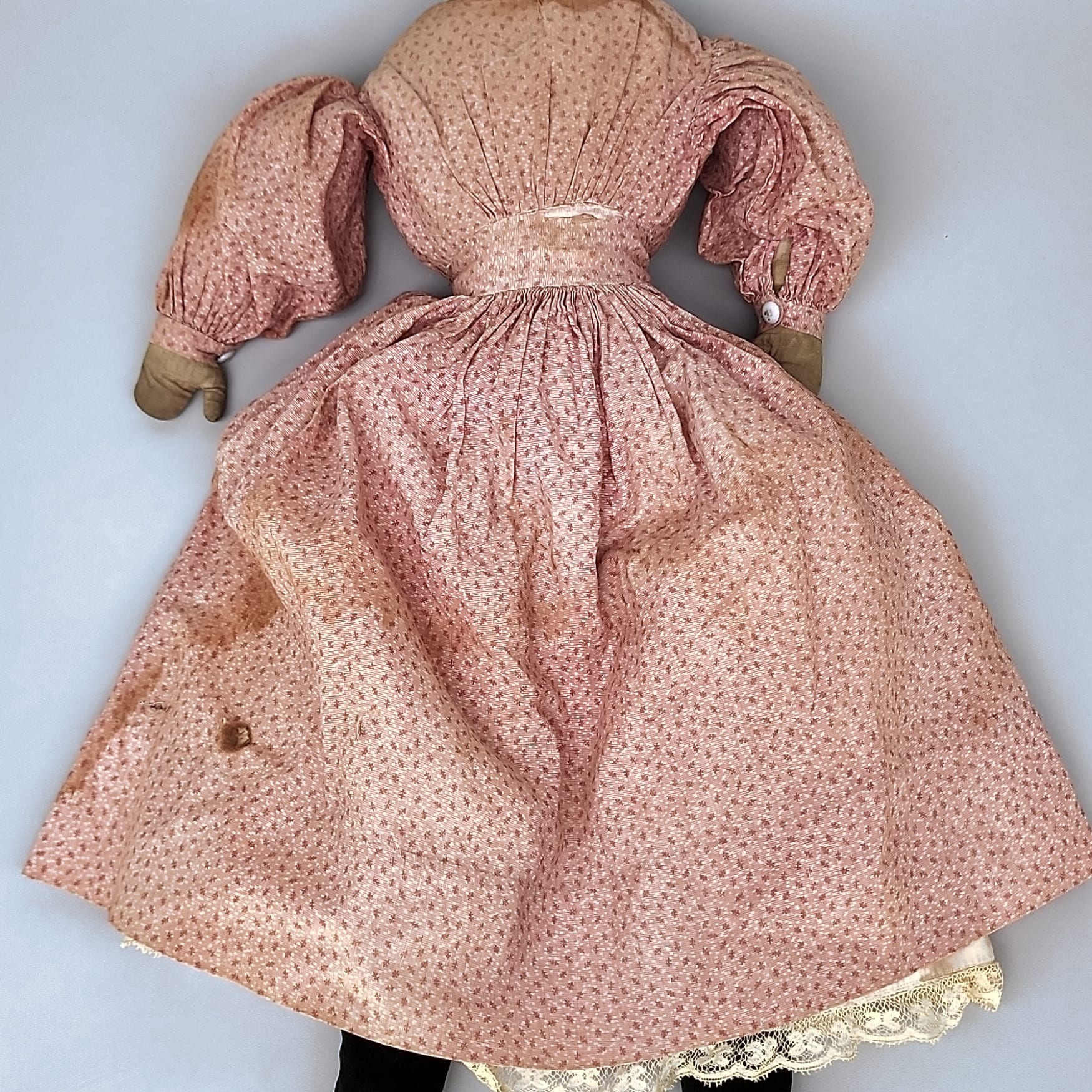 Antique 1800s German China Head Doll 23