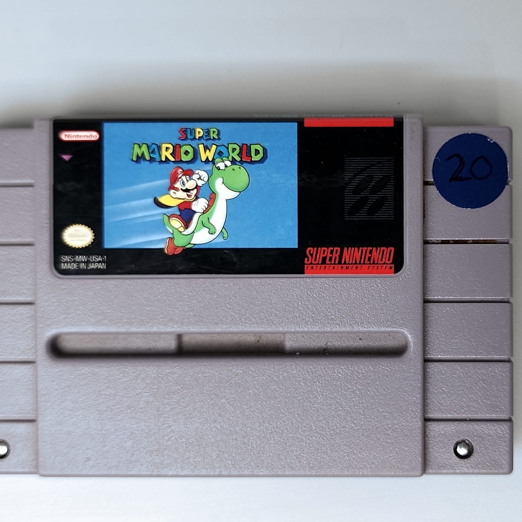 Super Mario World SNES Super Nintendo Game Cartridge Only Authentic - Picture 2 of 5