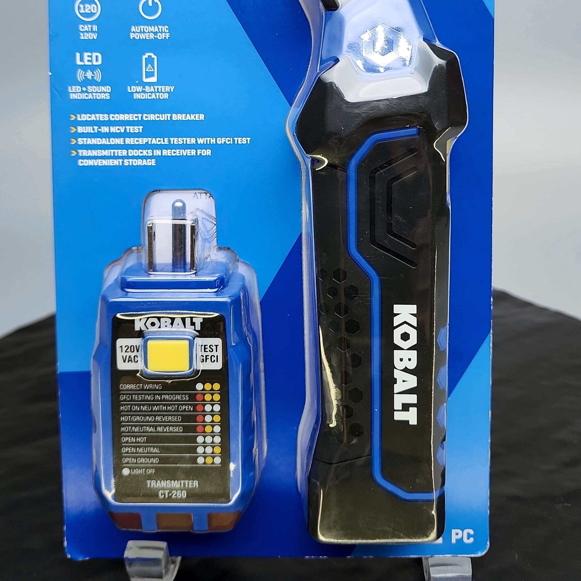 Kobalt 5995675 Circuit Breaker Finder NCV+GFCI Receptacle Tester 120V New✔ - Picture 2 of 11