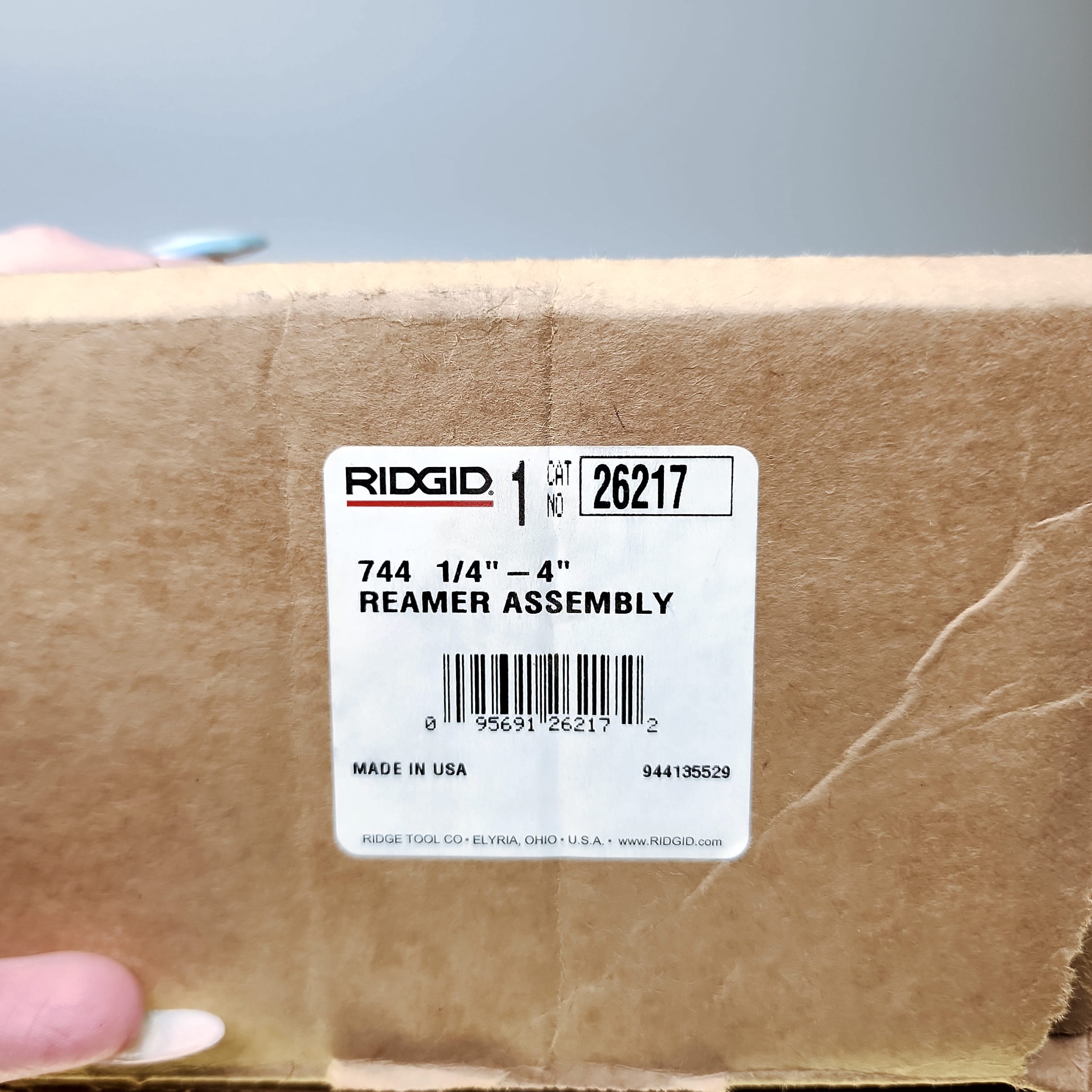 RIDGID 26217 744 Pipe Reamer Assembly 1/4