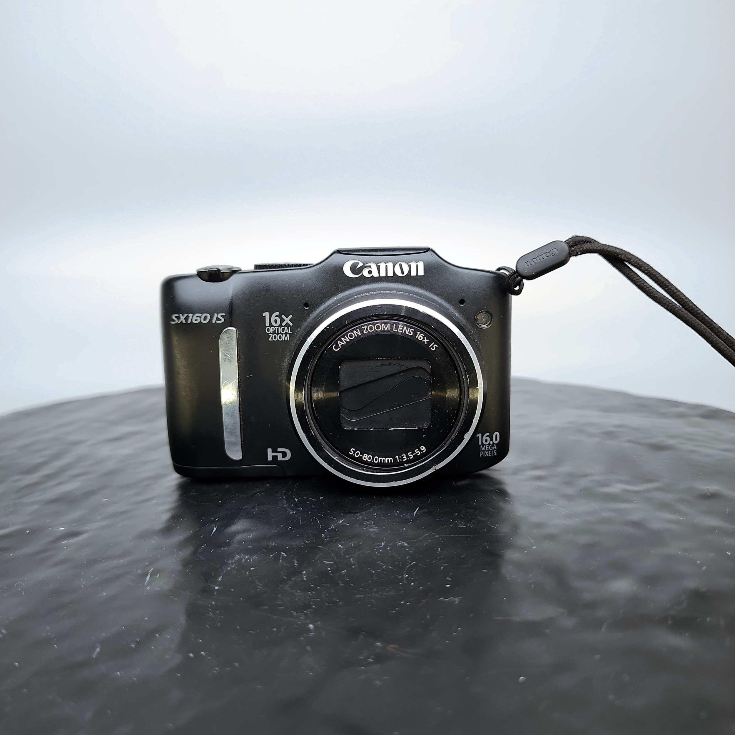 Canon PowerShot SX160 IS 16.0MP Digital Camera Parts Repair BAD SCRATCHED LENS - Picture 1 of 7