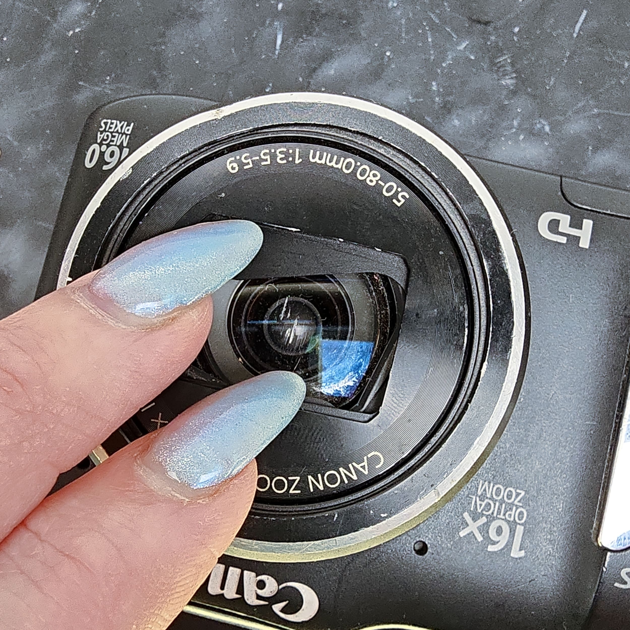 Canon PowerShot SX160 IS 16.0MP Digital Camera Parts Repair BAD SCRATCHED LENS - Picture 6 of 7