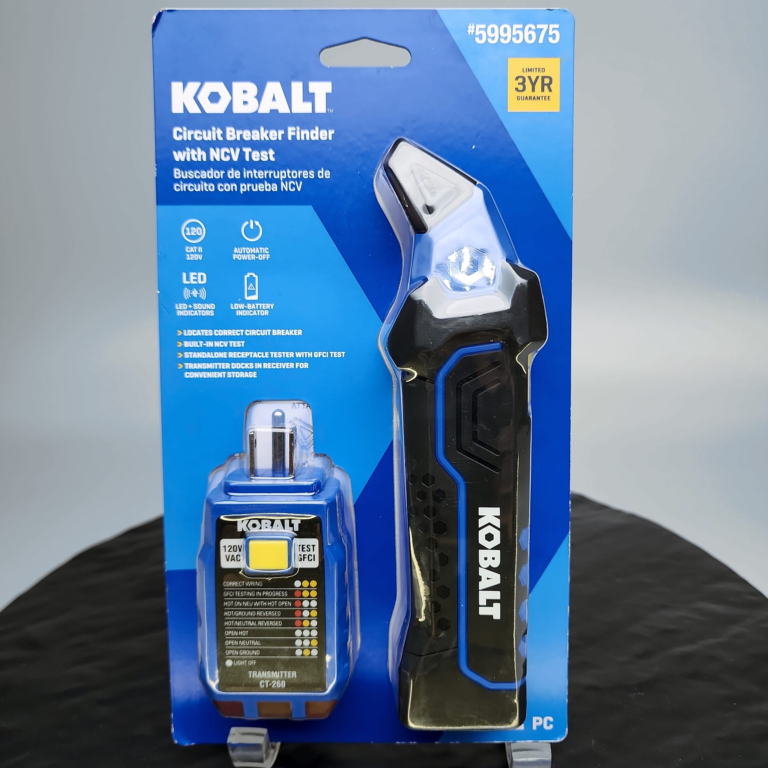 Kobalt 5995675 Circuit Breaker Finder NCV+GFCI Receptacle Tester 120V New✔ - Picture 1 of 11