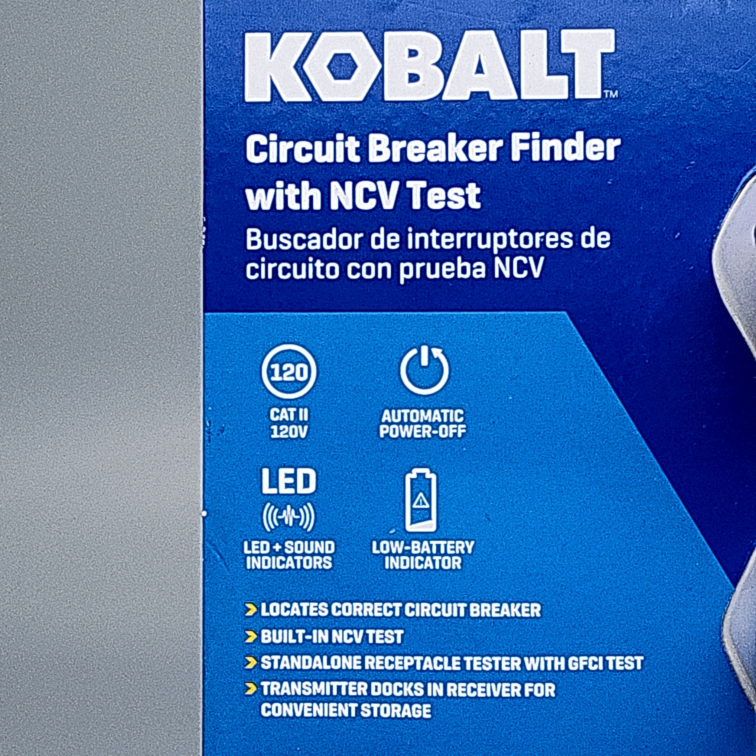 Kobalt 5995675 Circuit Breaker Finder NCV+GFCI Receptacle Tester 120V New✔ - Picture 4 of 11