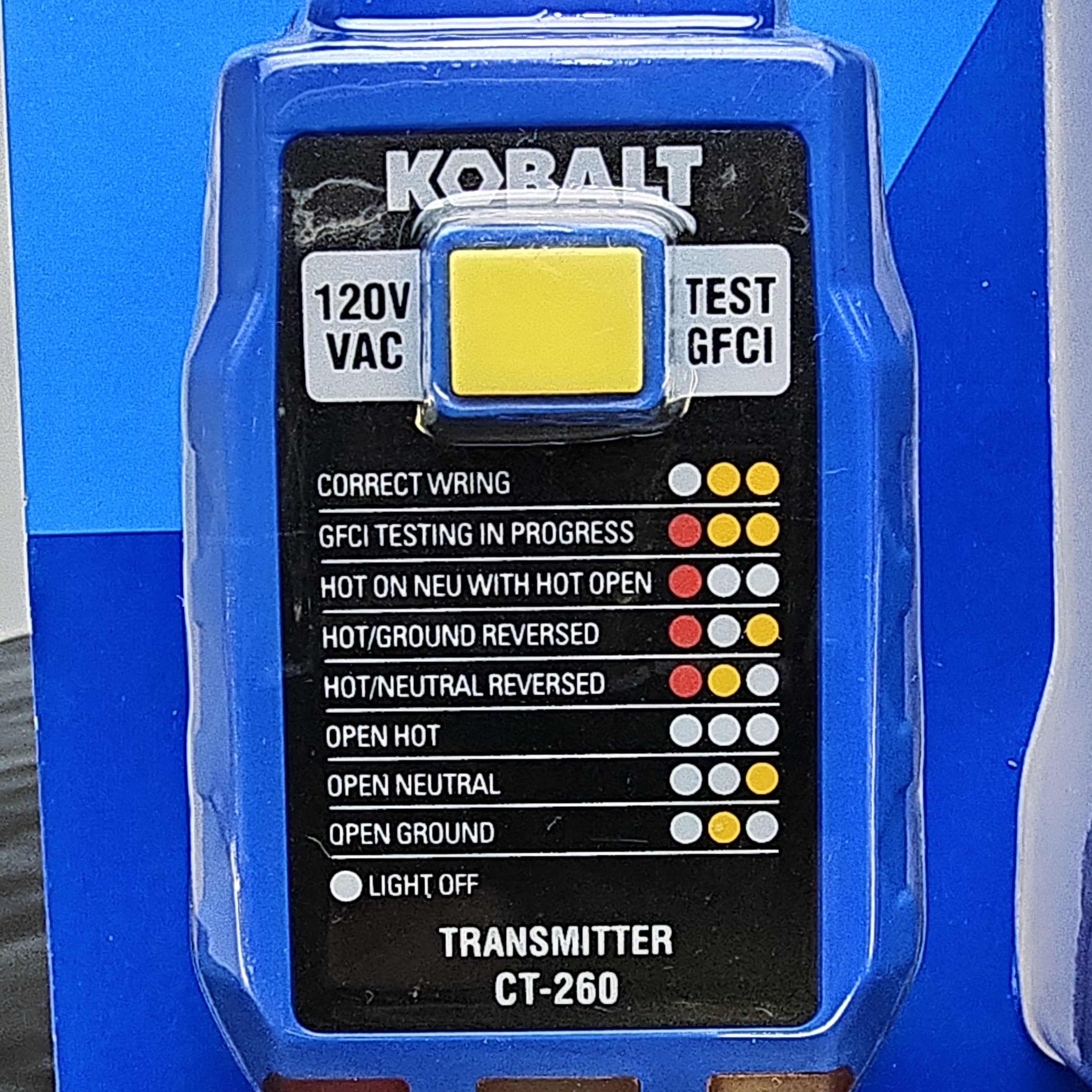 Kobalt 5995675 Circuit Breaker Finder NCV+GFCI Receptacle Tester 120V New✔ - Picture 5 of 11